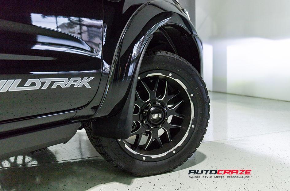 FORD RANGER GD02 MATTE BLACK MILLED ACCENTS
